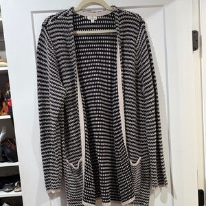 Striped Black and White Women's Sweater